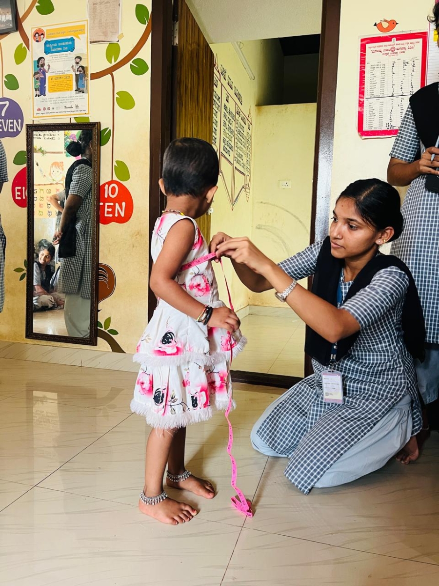 NSS unit of Indira nursing college organized health assessment of Anganwadi children
